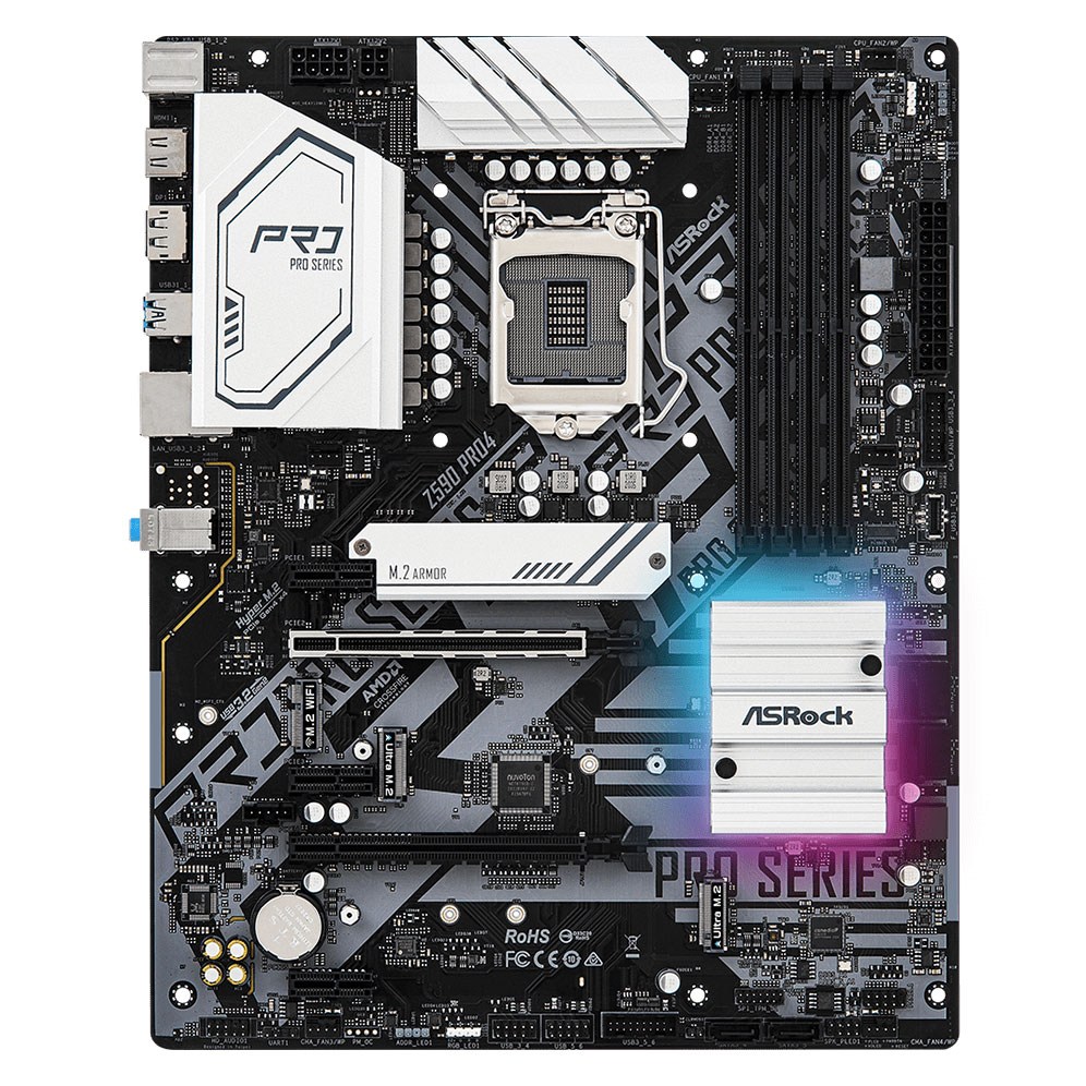 ASRock Z590 PRO4 ATX 1200 소켓 10세대 11세대 메인보드 백패널 포함, ASRock Z590 PRO4 189,000원