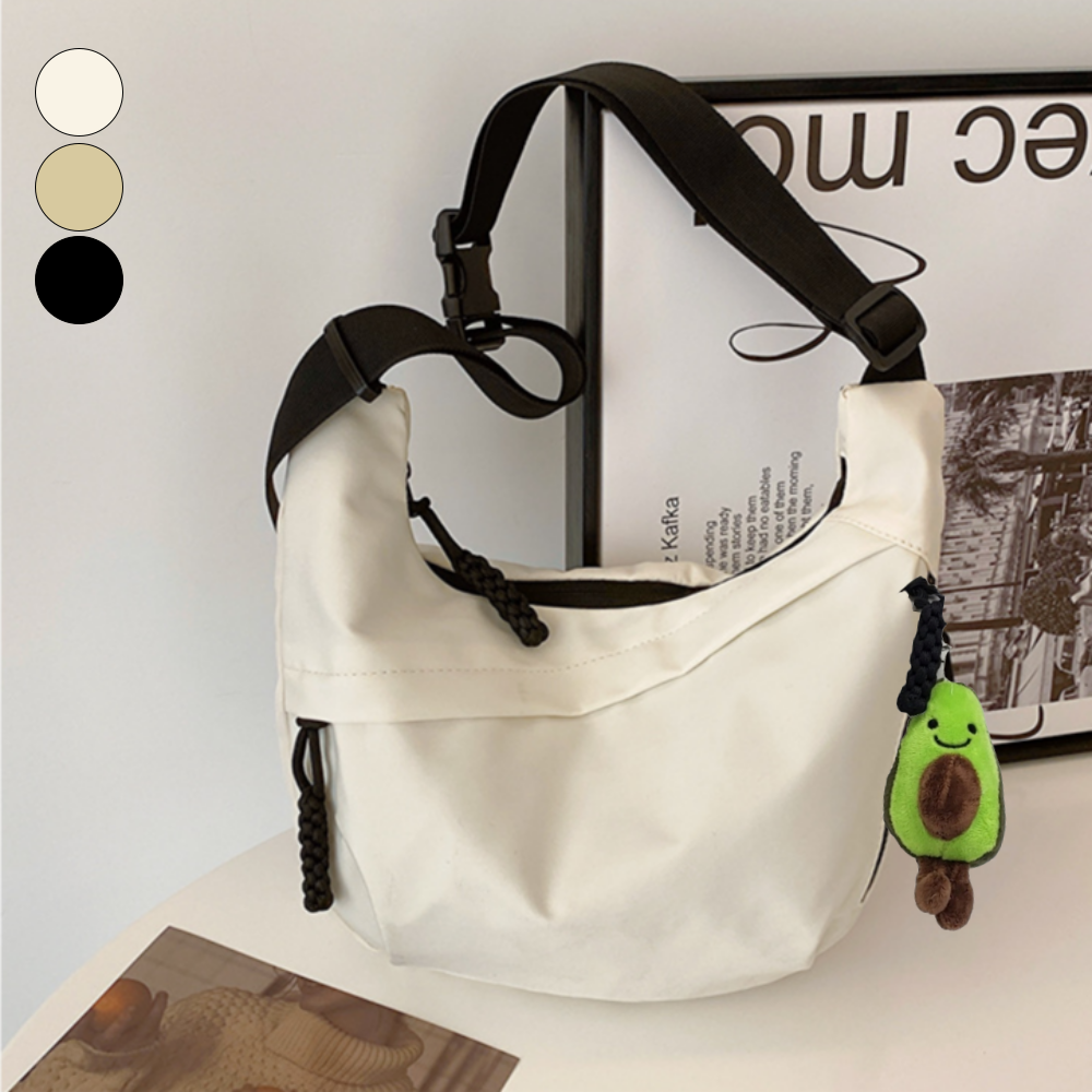 제이두두 남여공용 크로스백 에코백 대용량 반달백 슬링백 가벼운 여행용 가방 +키링세트 9,800원