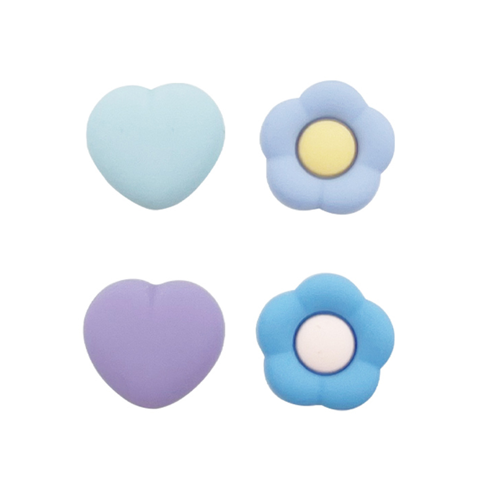 업마켓 닌텐도 스위치 조이콘 긱쉐어 하트플라워 블루 스틱커버 4종 세트 6,500원