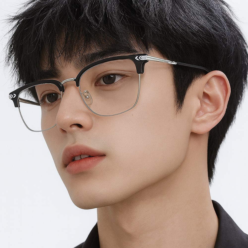 노블민트 블루라이트차단 하금테 안경 얼굴형에맞는 남자 여자 가벼운 안경테 14,900원