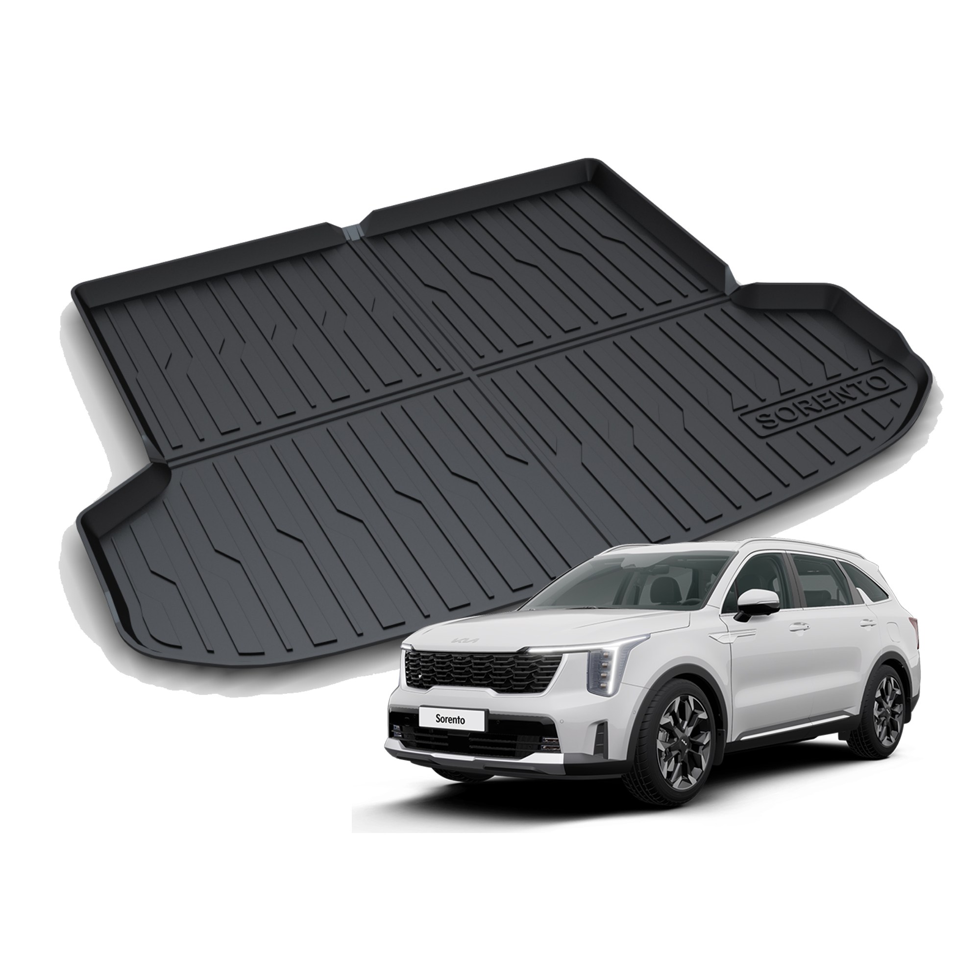 리얼핏 쏘렌토 MQ4 5인승 트렁크매트 (20년~현재) 카본디자인 논슬립 3D [호환] 55,000원