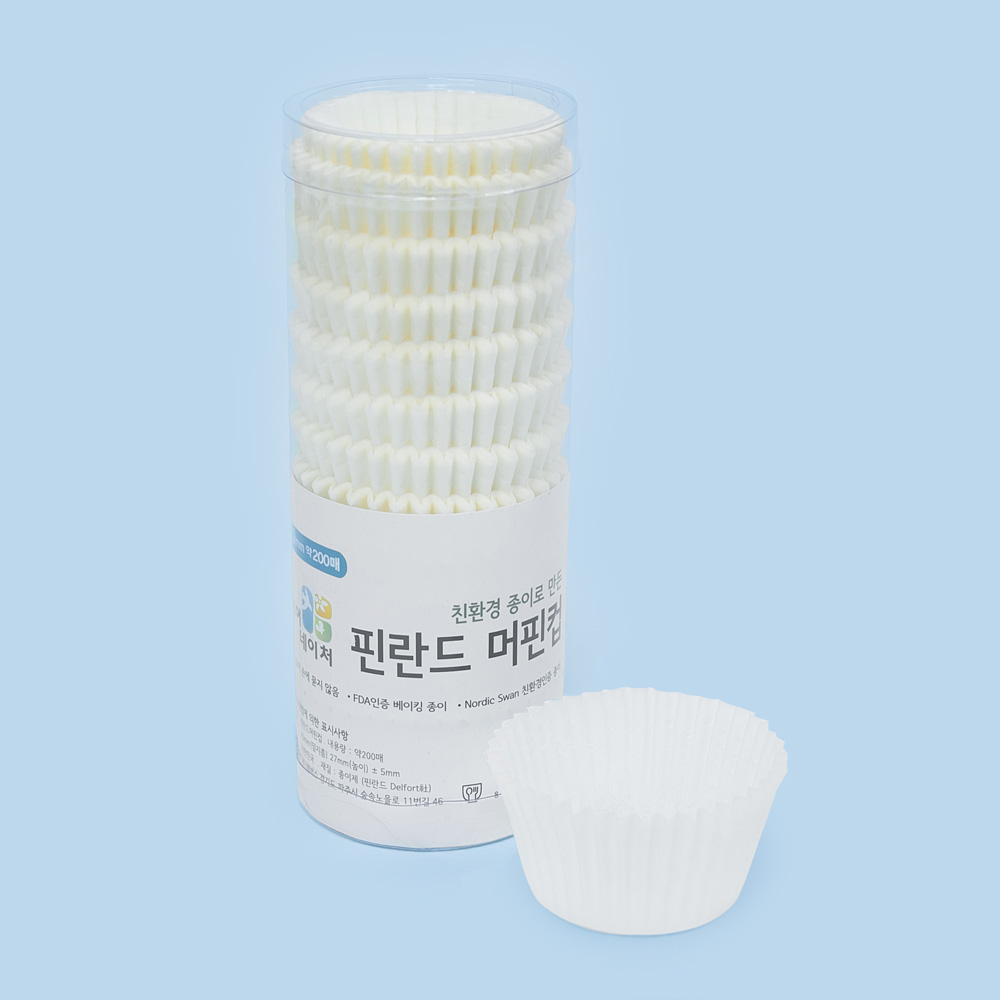 유산지 머핀컵 40mm 유산지컵 베이킹컵 머핀유산지, 원형-백색, 600개 7,800원