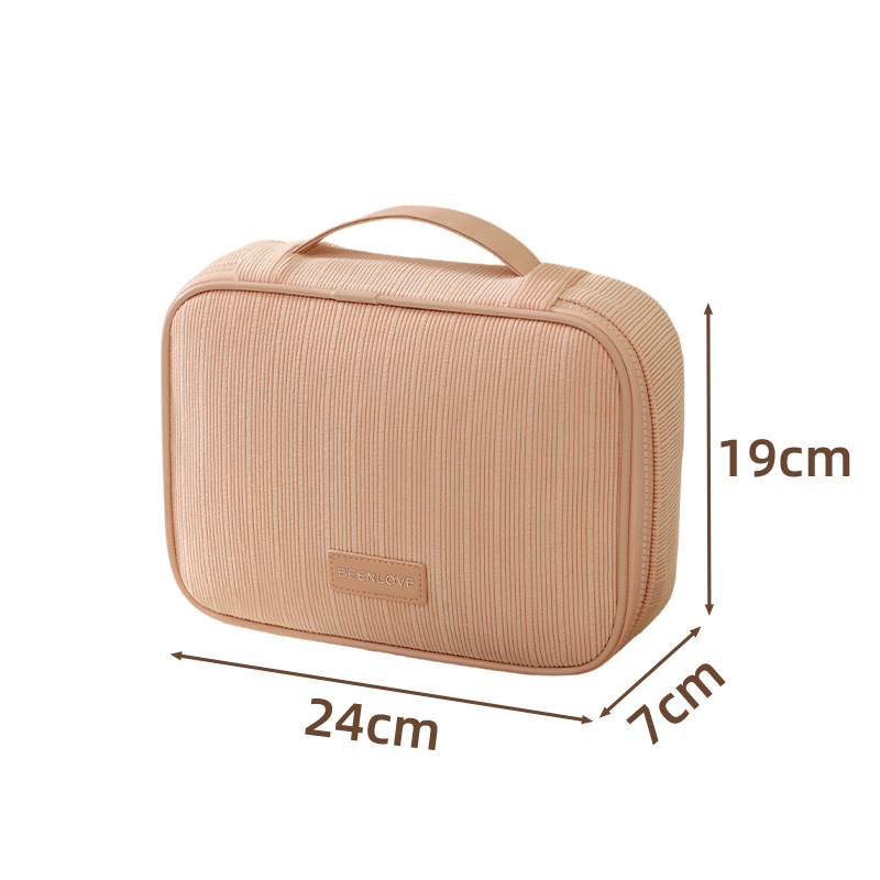 대용량 화장품 파우치 코듀로이 파우치 패션 여행 수납 가방 19,900원