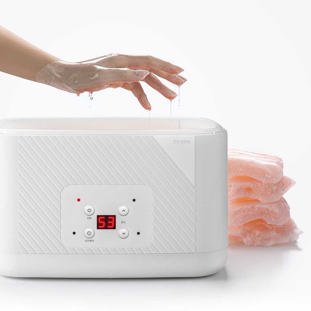 [10년 무상 A/S] 제스파 파라핀 리클 파라핀베스 가정용 의료기기 인증 파라핀 왁스 , 손발 보온 커버 + 보온비닐 증정 [왁스 4개 추가증정], ZPM306/화이트+ZP509P 109,000원