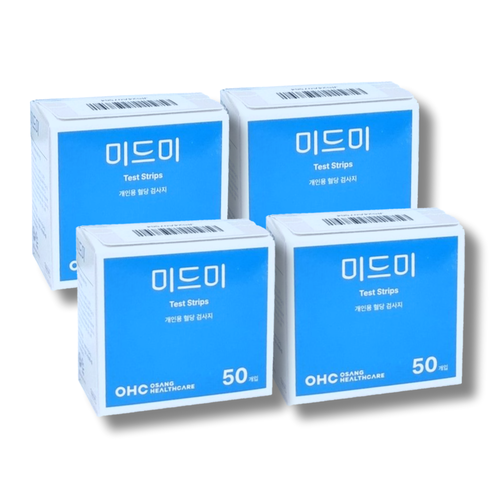 YL추천 미드미 혈당 검사지 200매 혈당 시험지 혈당측정검사지 당뇨 스트립 strip OHC 오상헬스케어 60,000원