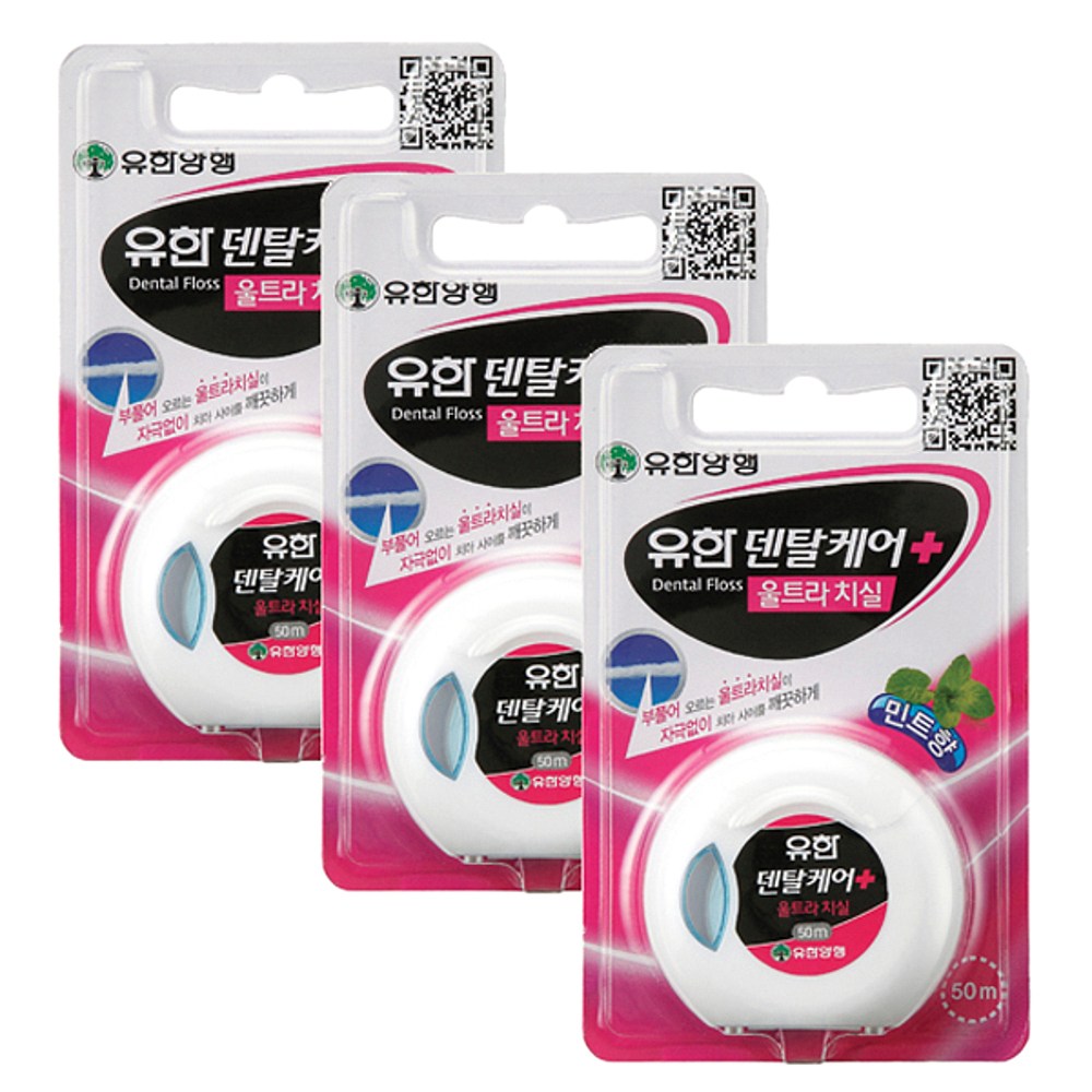 유한덴탈케어 플러스 울트라 치실 민트향 50 m 37,050원
