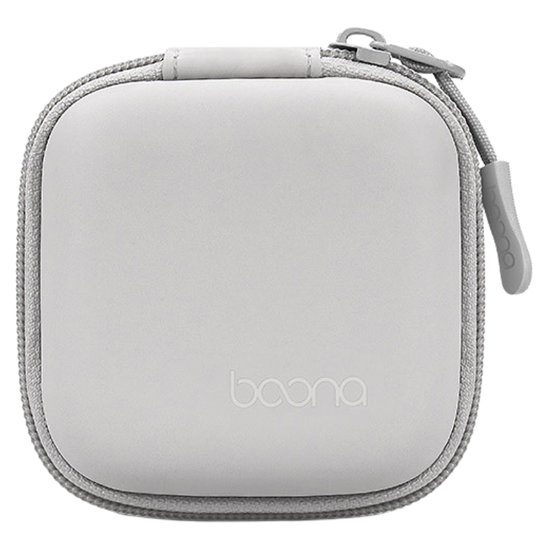 부나 휴대용 전자부품 가죽 하드 케이스 스퀘어, 그레이, 1개, 단일상품 13,090원