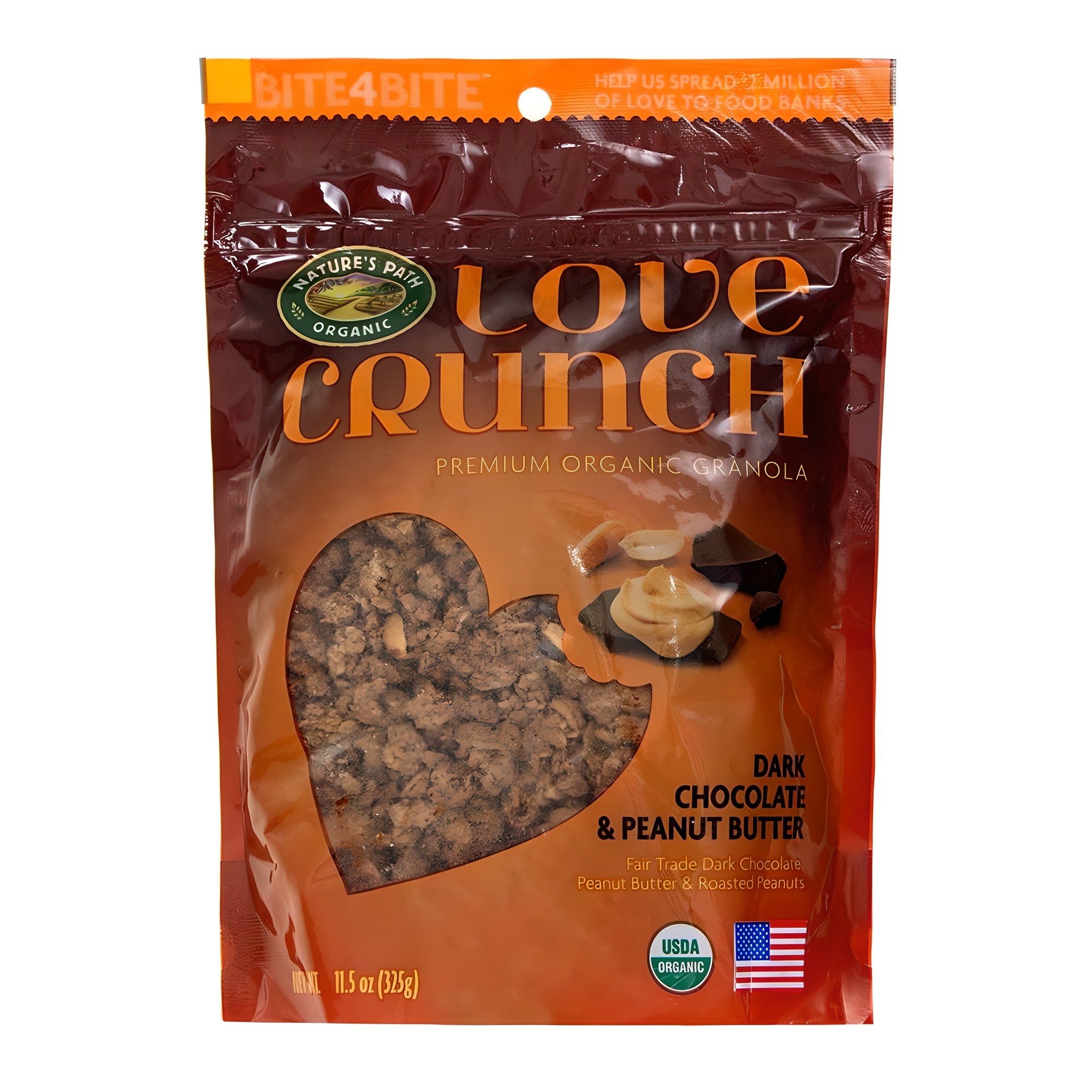 네이쳐스패스 러브 크런치 다크초코 앤 피넛버터 그래놀라 시리얼, 325g, 1개 9,880원