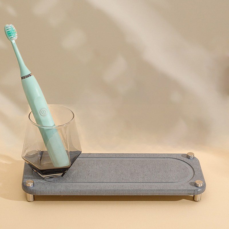 친절한마이쮸 공중부양 규조토트레이 비누받침 거치대 받침대, 다크그레이, 1개 12,900원