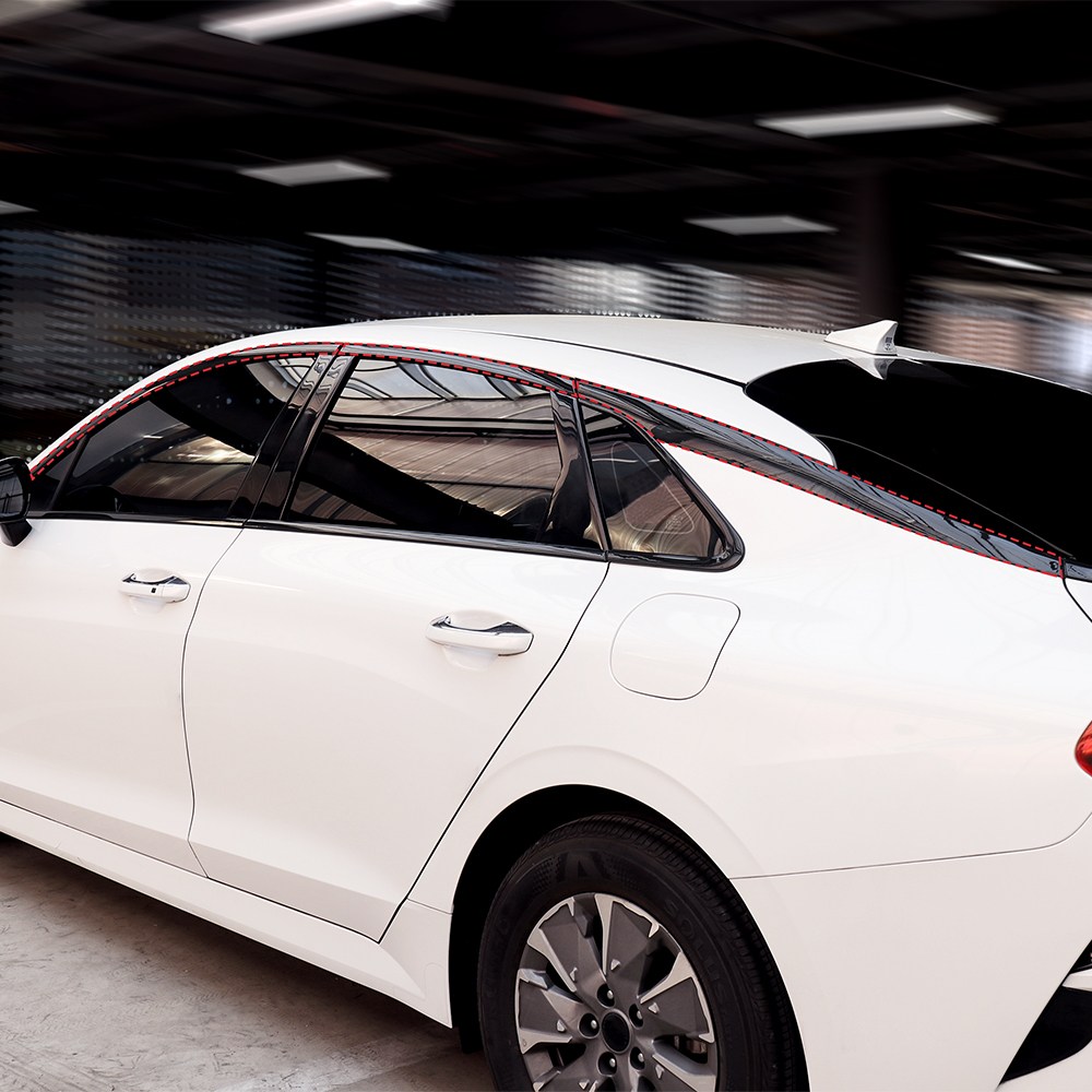 유투카 호환 K5 페이스리프트 튜닝 차량 용품 윈도우 몰딩 가니쉬 크롬 죽이기, 기타 62,000원