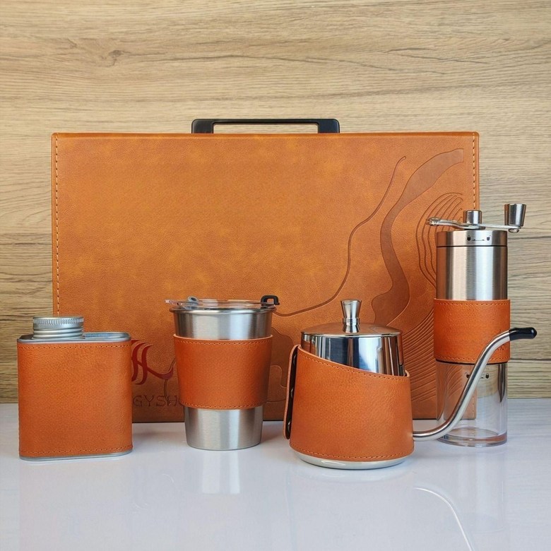 고급 핸드드립 홈카페 선물용 커피 세트, 1개, 선물세트 뚜껑 80g 커피컵 빨대 뚜껑 로고 57,830원