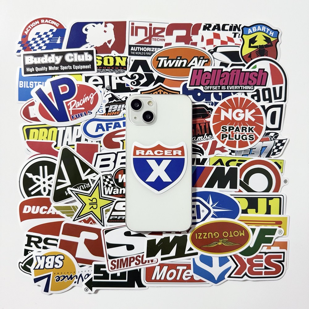 데일리펀 노트북 여행용 캐리어 아이패드 꾸미기 방수 스티커, 100매, 레이싱스티커 9,800원