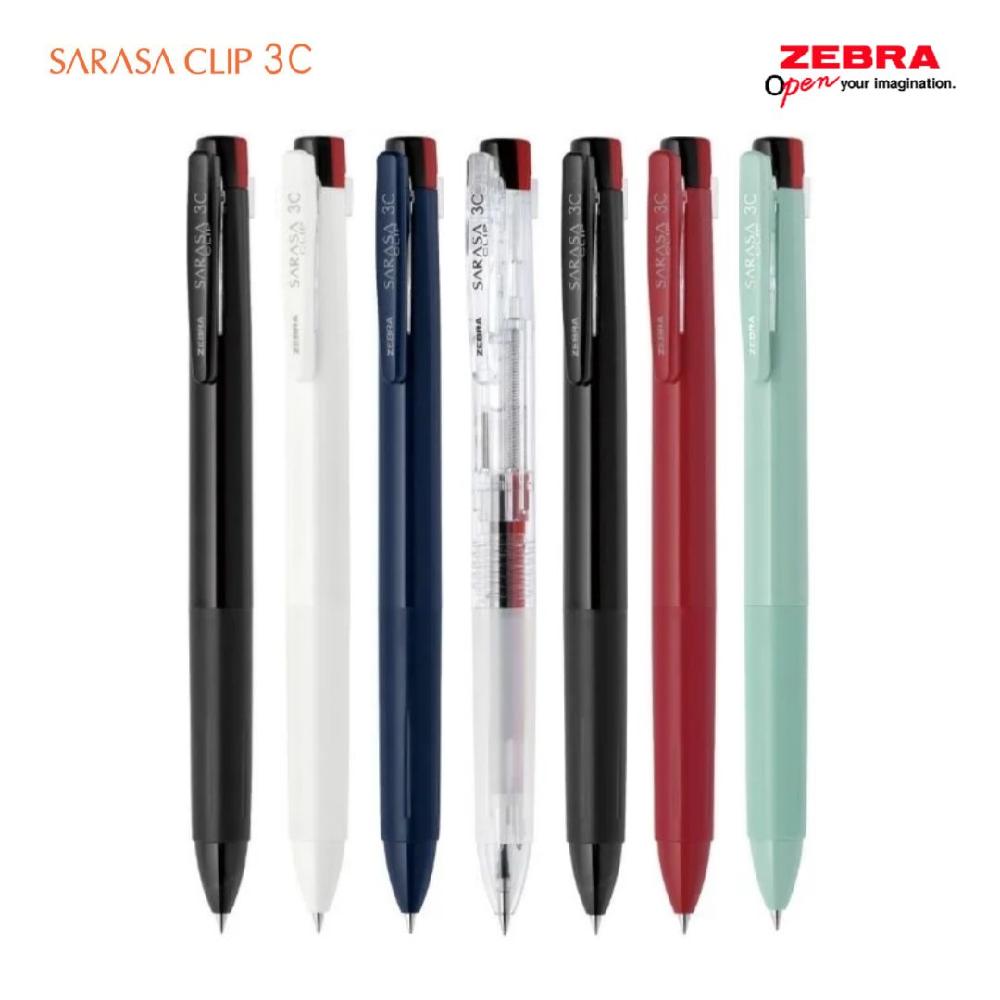 제브라 사라사 클립 3색 볼펜 0.4 SARASA 3C 멀티펜 끊김 없는 필기감 560원