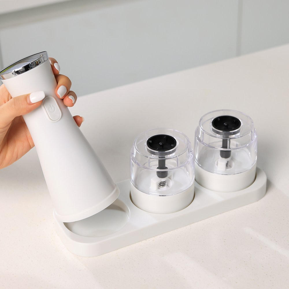 가이타이너 후추 소금 전동 그라인더 솔트 페퍼밀 통후추 분쇄기, 1개, 100ml 129,000원