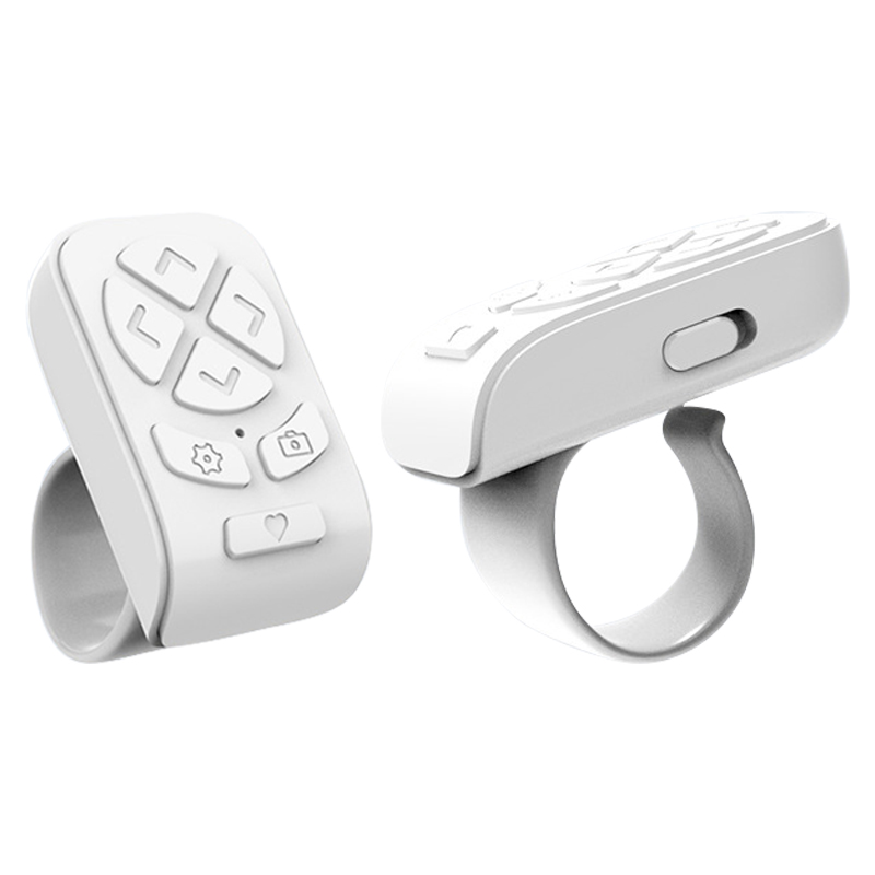 미가 블루투스 링 리모컨 스마트폰 태블릿 촬영 제어 셀카 영상 촬영 페이지 넘김 원격 컨트롤러, 1개, 화이트 18,800원