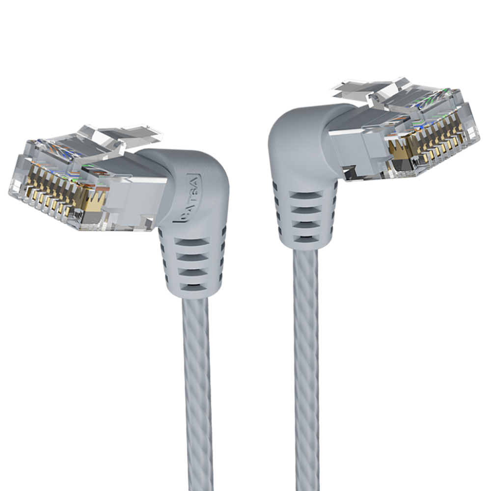 벤션 CAT6A UTP 360도 회전꺽임형 울트라슬림 초고속 기가 랜선 그레이, IBOH, 3m, 1개 9,900원