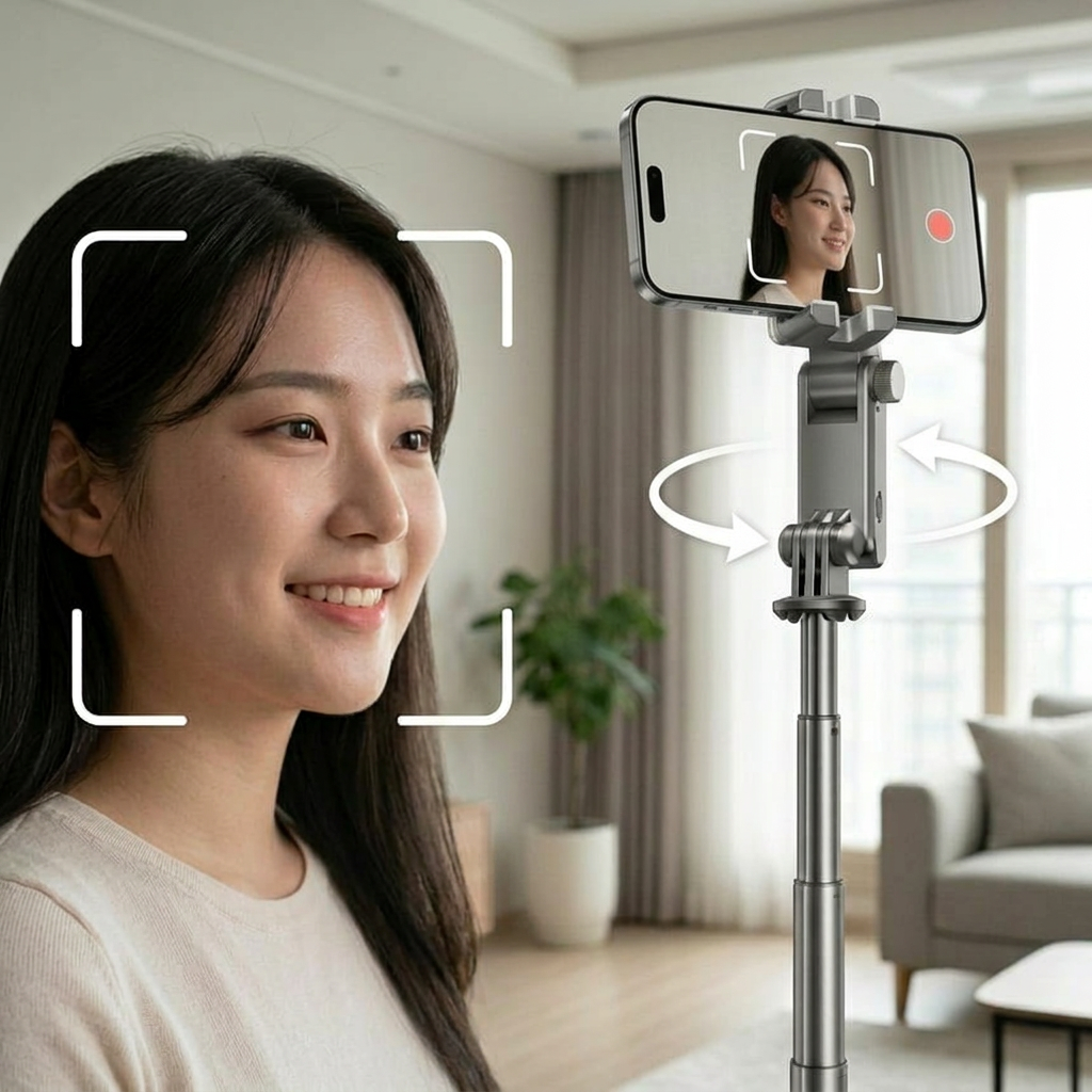 소이란 360도 자동추적 스마트폰 삼각대 AI 얼굴추적 브이로그 촬영 1.8m 블루투스 리모컨 셀카봉 129,000원