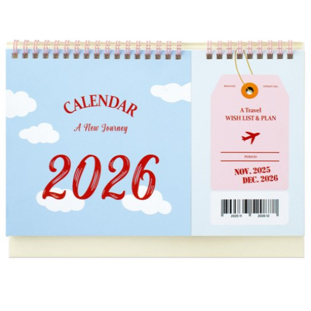 뮤니드 2026 여행 기록 탁상 달력 123,190원