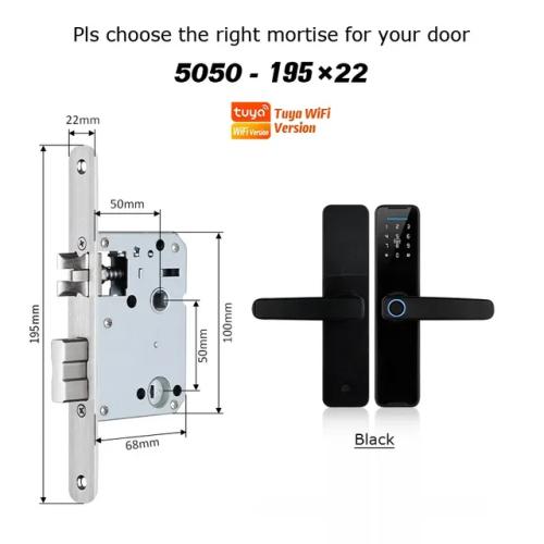 도어록 방문도어락 YRHAND Cerradura 지능형 생체 인식 스마트 잠금 투야 앱 원격 키리스 와이파이 전자 문짝 장치 59,700원