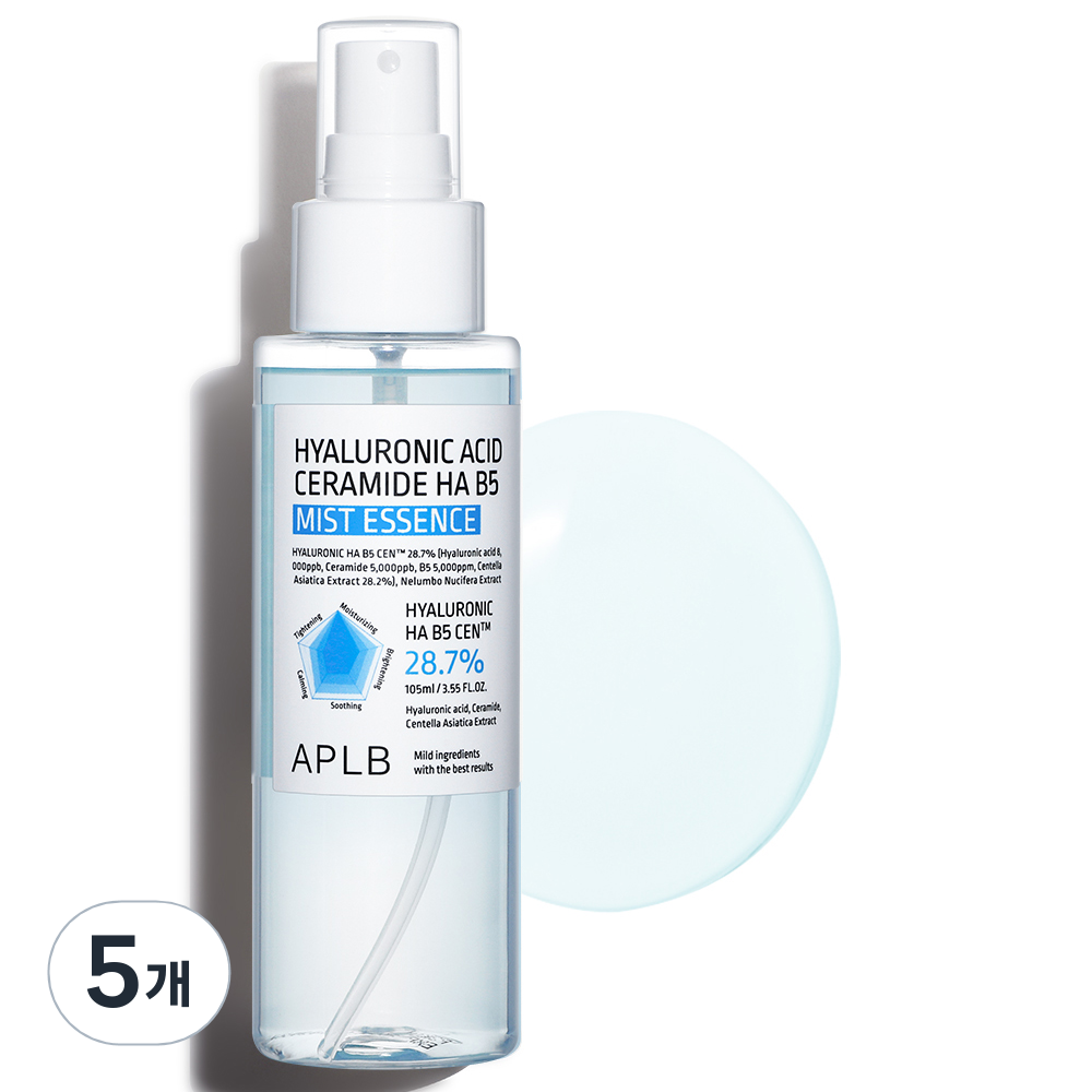 APLB 히알루론산 세라마이드 HA B5 미스트 에센스, 5개, 105ml 67,500원