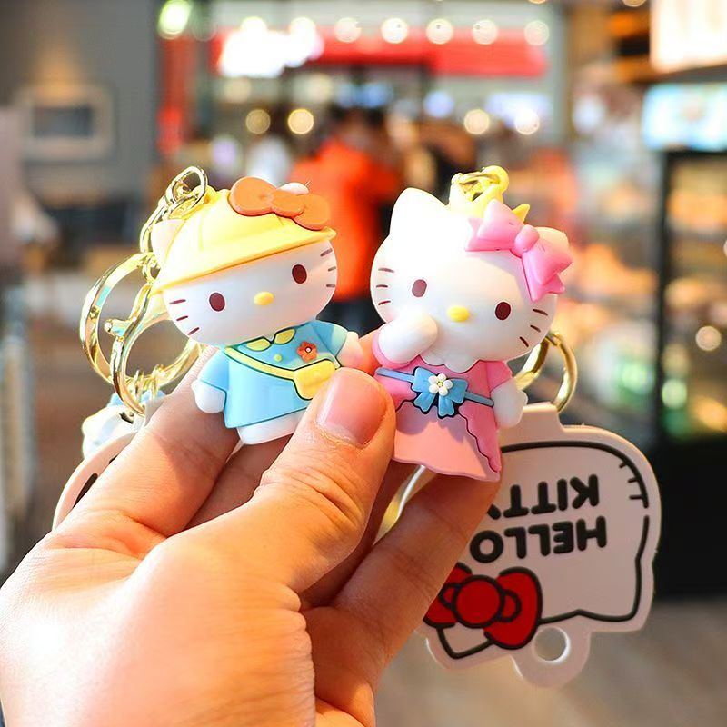 산리오 헬로키티 키티키링 열쇠고리 키티열쇠고리 캐릭터 열쇠고리, 1개, 블루 19,500원