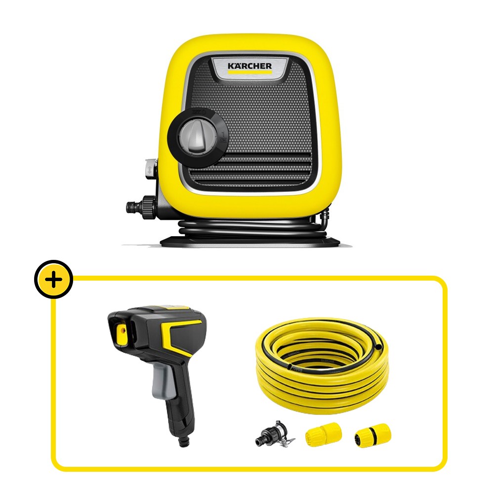 카처 K MINI 고압세척기 & WBS3 워터스프레이 + 수도호스10M세트 패키지, K MIN+WBS3+수도호스10m세트 398,000원