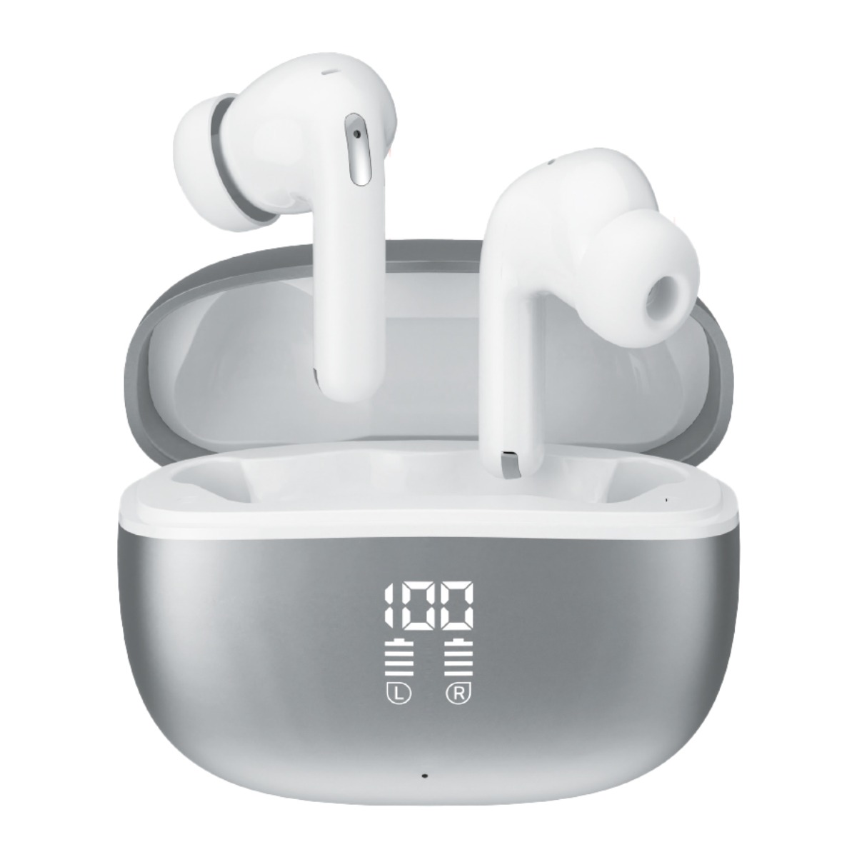 아이리버 ANC ENC 듀얼 노이즈캔슬링 무선 블루투스 6.0 커널형 이어폰 오토 페어링 C타입 충전 LED 디스플레이, 그레이, IB-TX3 33,900원