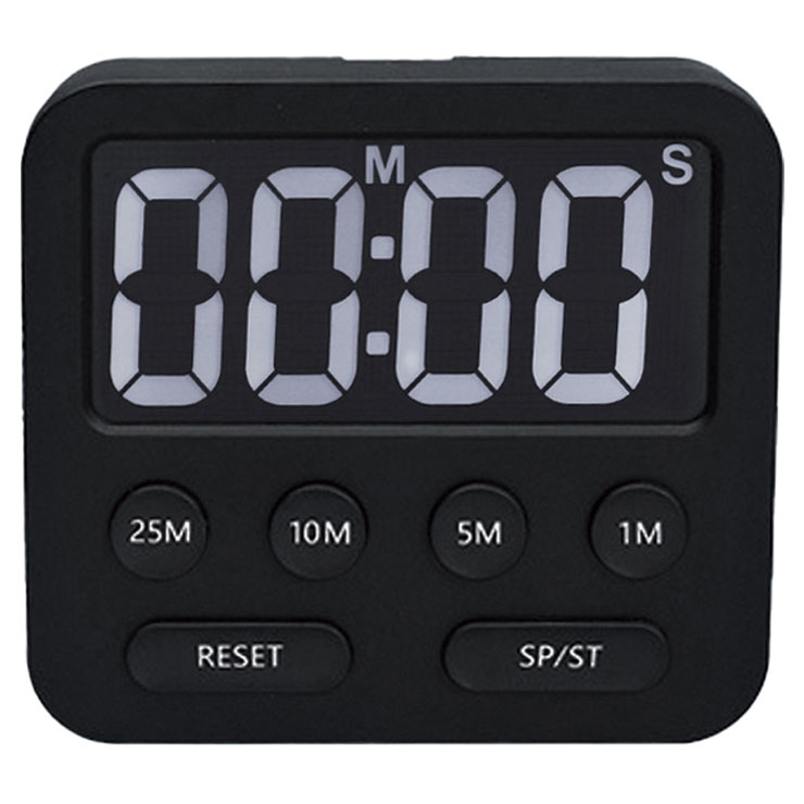 hillo 이지 큰화면 디지털 원터치 쿠킹 타이머, 1개, 블랙 8,800원