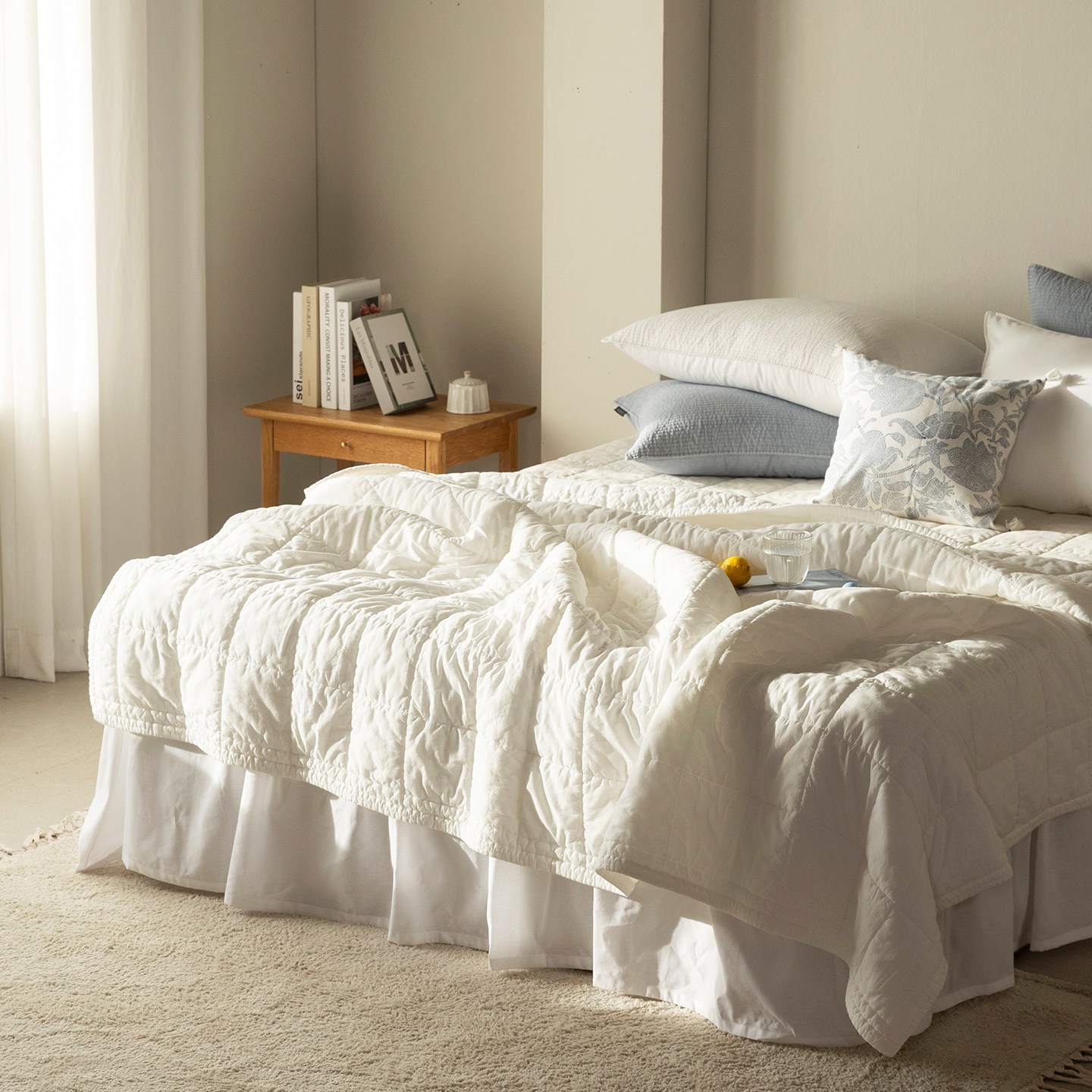 애쉬앤 슈가 피그먼트 줄누비 스프레드 패드, 화이트 29,900원