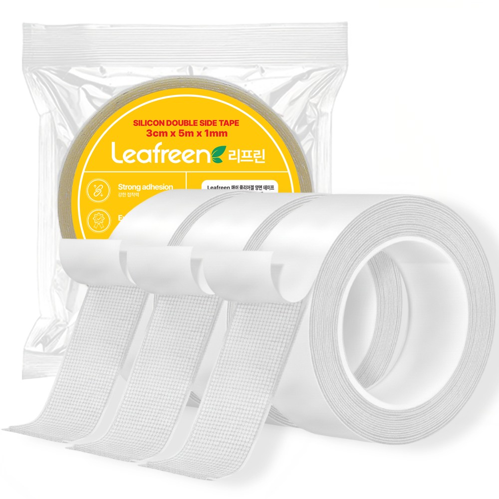 리프린 찢어쓰는 초강력 메쉬 실리콘 양면테이프 자국없는 클리어겔 3m X 5m X 1mm 10,280원