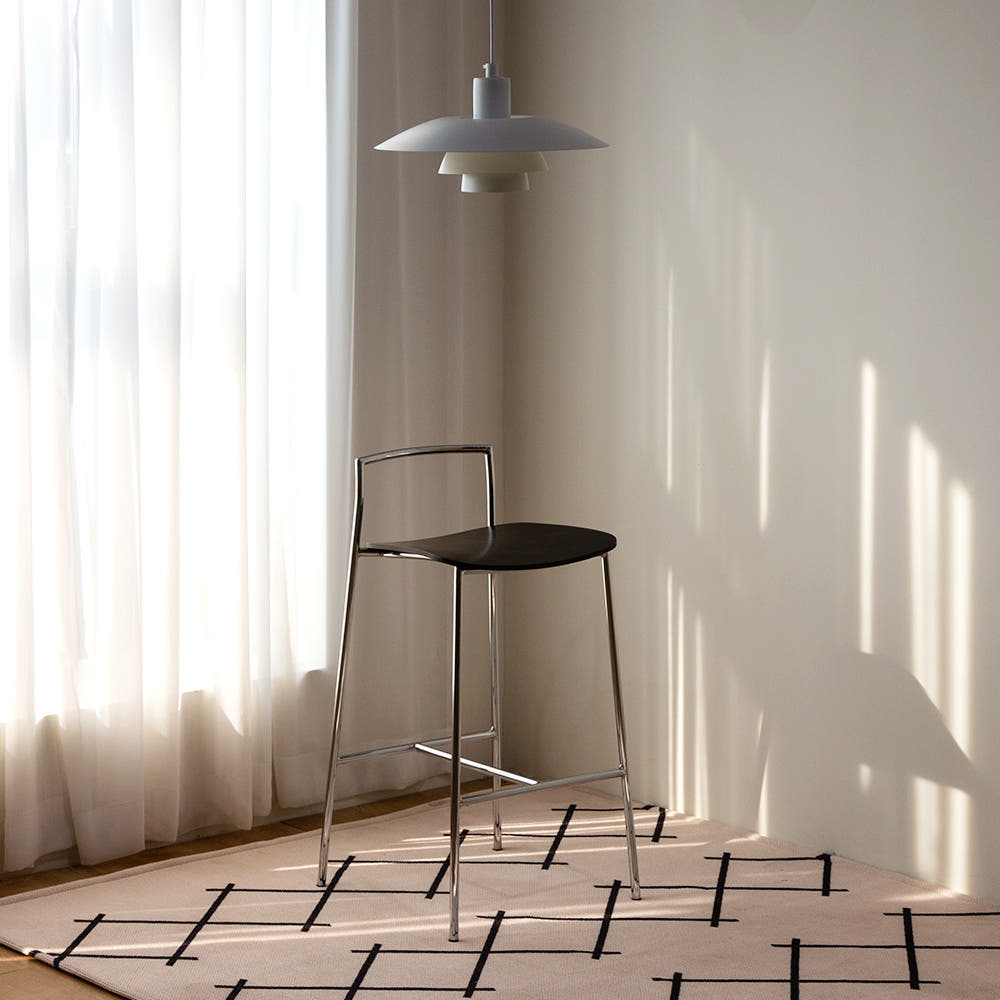 토벤 미니멀 아일랜드 높은 홈 바 의자 체어 60cm 65cm 70cm, 블랙 81,000원