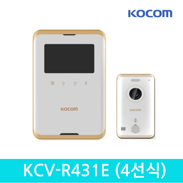 코콤 비디오폰 KCV-R431E (블랙 or 화이트) 현관 카메라(80E,81E) 벽 거치형 129,100원
