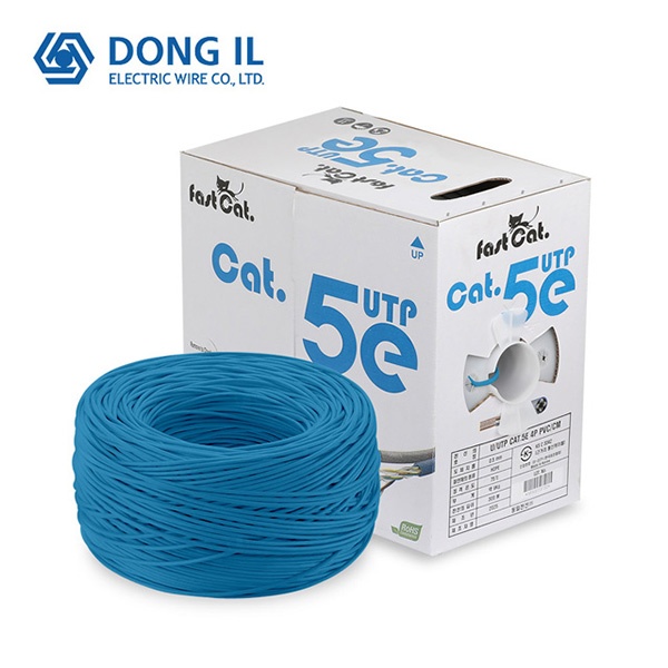 (동일전선) CAT.5E UTP 랜케이블 (블루/300m) (1롤/단선/박스) 135,000원