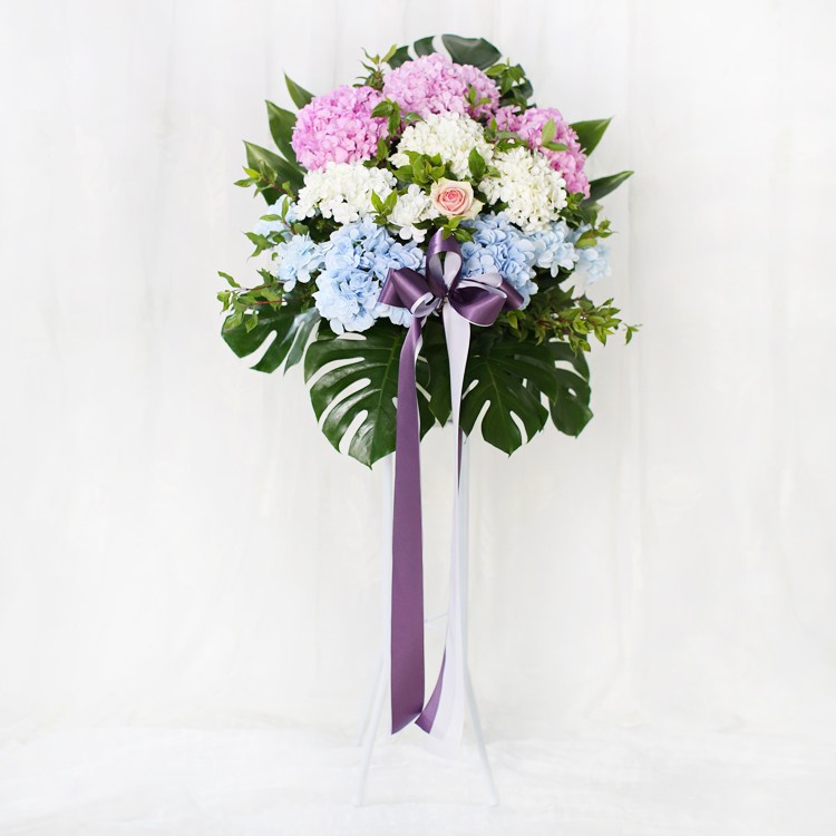 (주)99플라워 수국혼합 신화환 [ST-FA297] 전국당일배송 꽃배달 164,900원