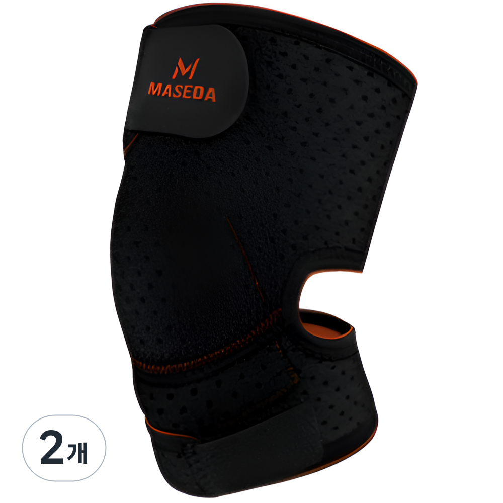 벨크로 에이얼 스포츠 무릎 보호대, 블랙, 2개 17,900원