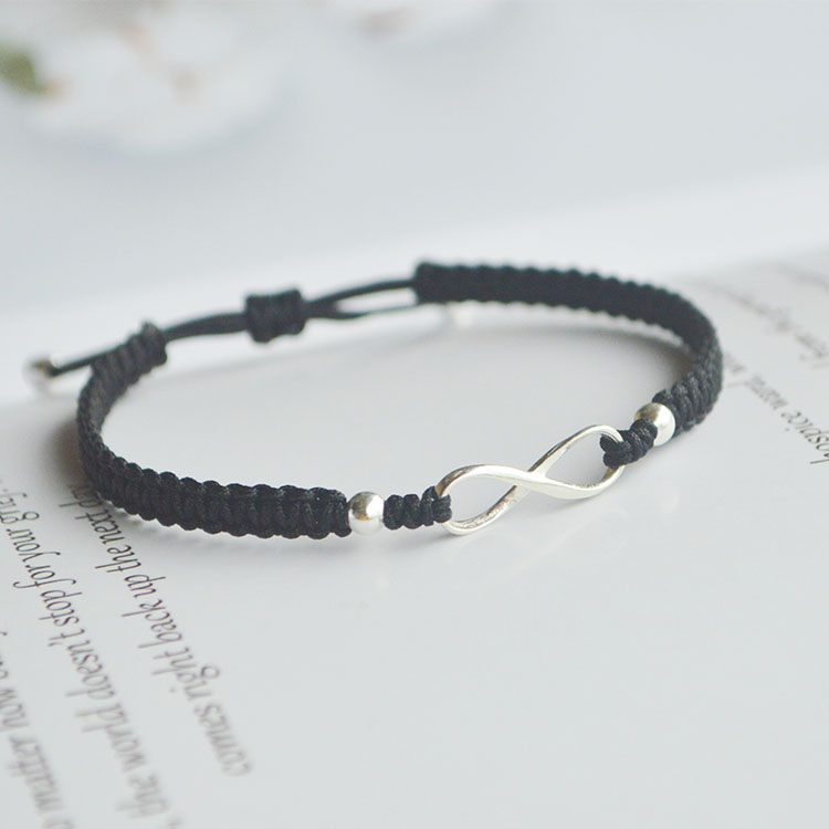 S925실버 팔찌 8자 무제한 매듭팔찌 남영공용 커플 은 팔찌GSL081 18,500원