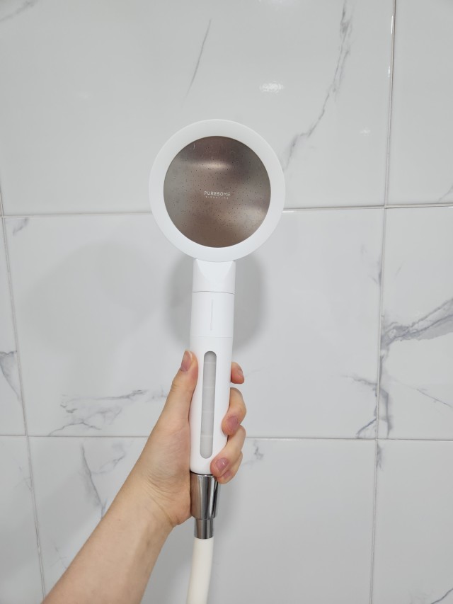 [단독][SET] 퓨어썸 시그니처 필터 샤워기+잔수배출 실리콘 샤워호스 1.5M 무광화이트 96,600원