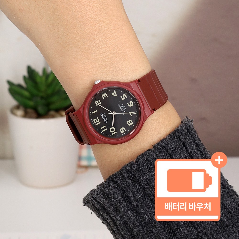 카시오 저소음 시험용 학생 아날로그 수험생 선물 생활방수 수능 시계 + 배터리 바우처 24,700원