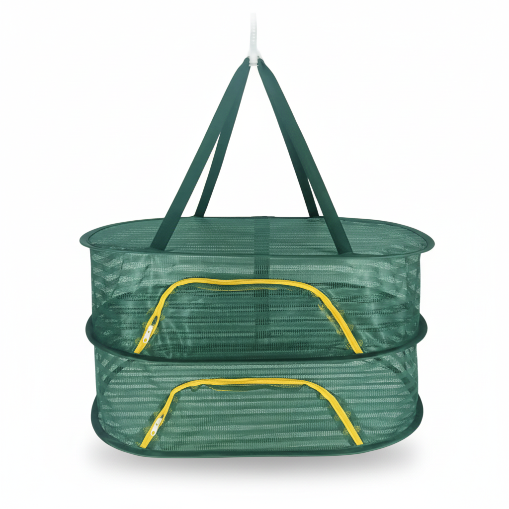 생선건조망대형2단 나물야채 과일고추말리기 녹차찻잎 다용도 무말랭이 캠핑 메쉬망 반건조오징어덕장, 대형 (green), 1개, 2단 11,370원