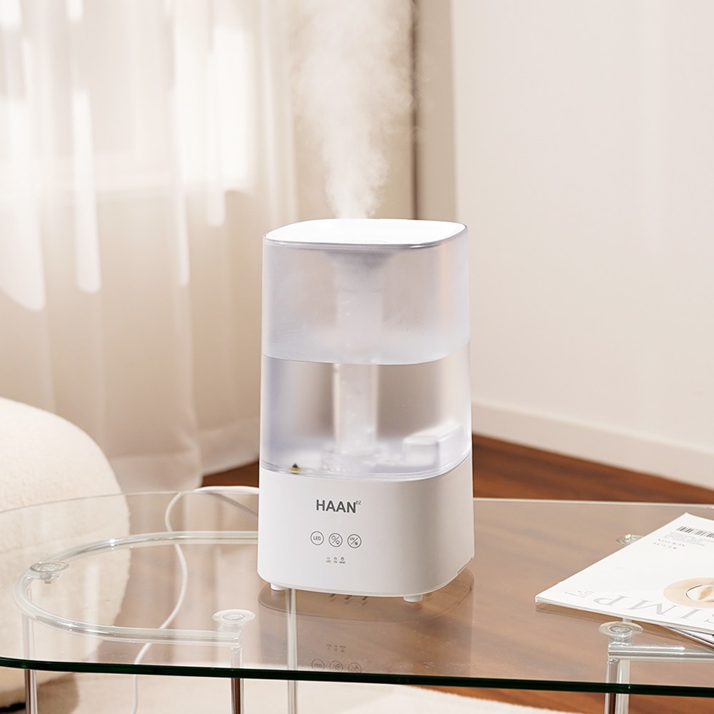 HAAN 초미세 에어미스트 7컬러무드등 UV자외선살균 복합식가습기 4L가정용가습기 사무실가습기 79,000원