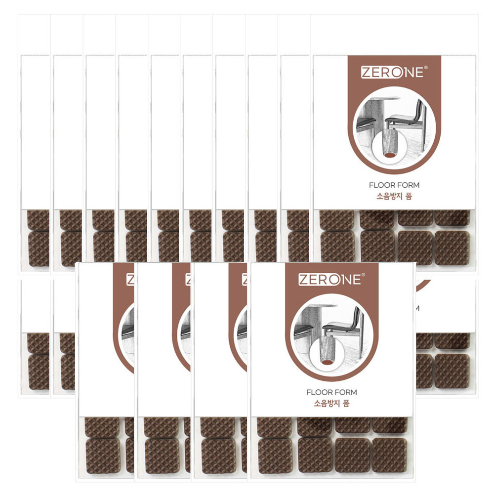 ZERONE 소음 방지 사각 폼 Z1-108 8p 14,880원