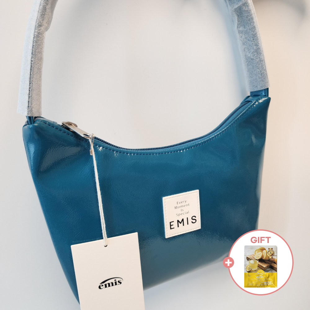 이미스 뉴 에나멜 호보백 블루그린 75,200원