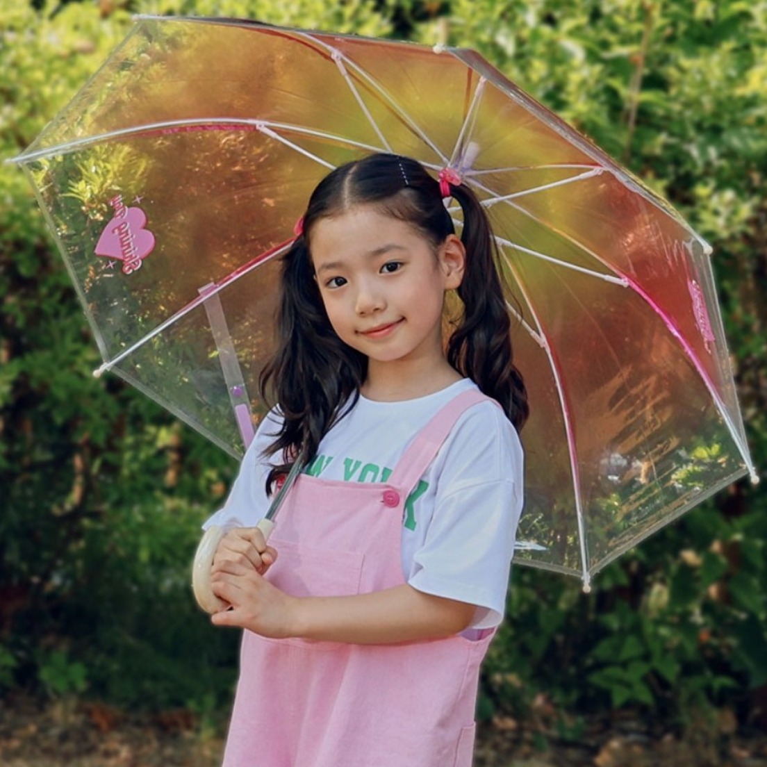 윙하우스 레인보우 그라데이션 투명 우산 9,900원
