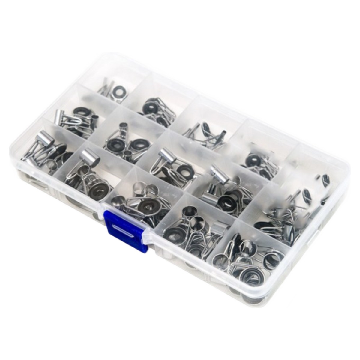 15종세트 75개입 낚시대 가이드 수리 톱가이드 초릿대 원투 릴낚시대 수리세트, 1개, 은 15,100원