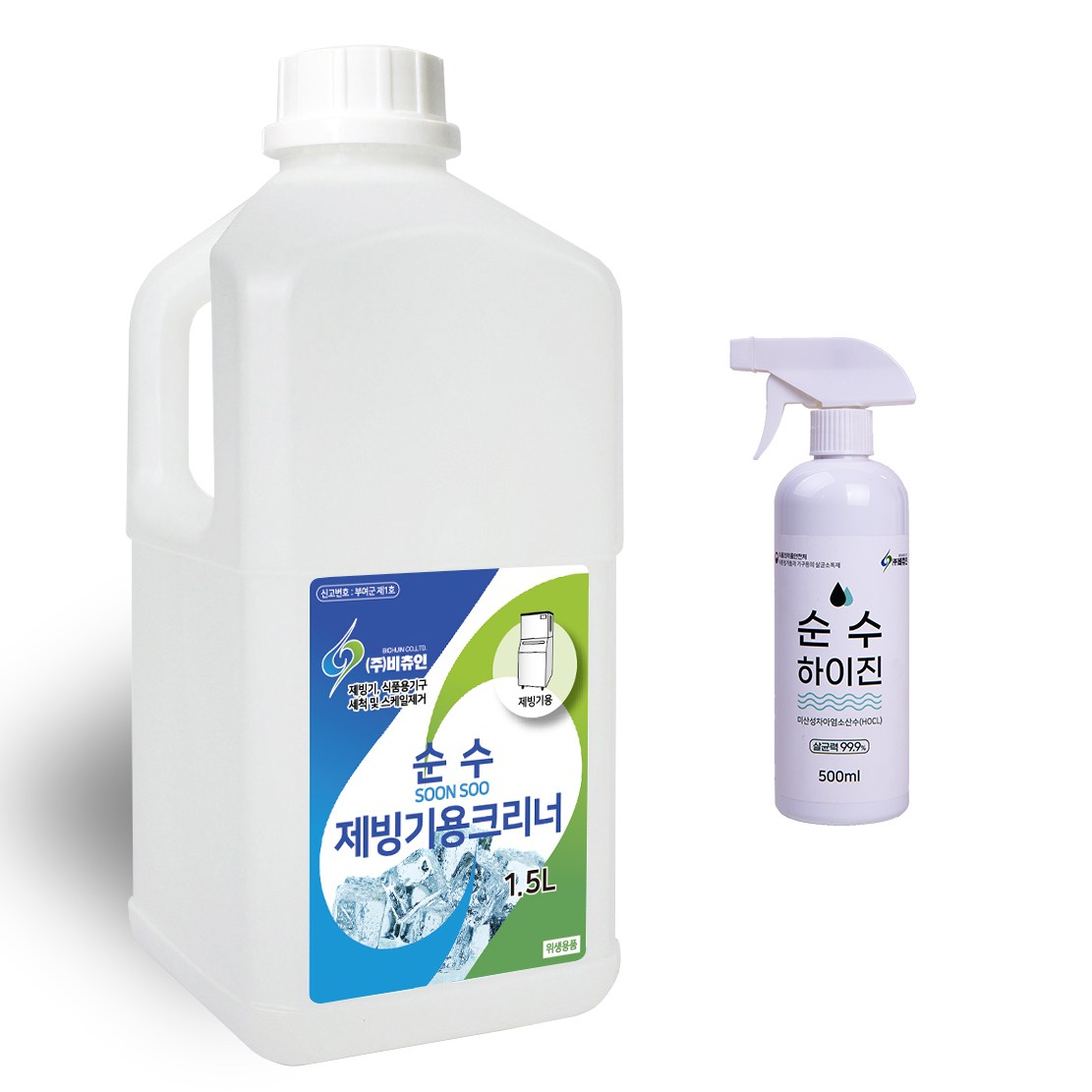 비츄인 순수 제빙기용 크리너 업소용 제빙기 세정제 위생관리 필수템, 1개, 1.5L 25,000원