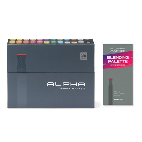 알파색채 디자인 마카 + 블렌딩 팔레트 61,760원