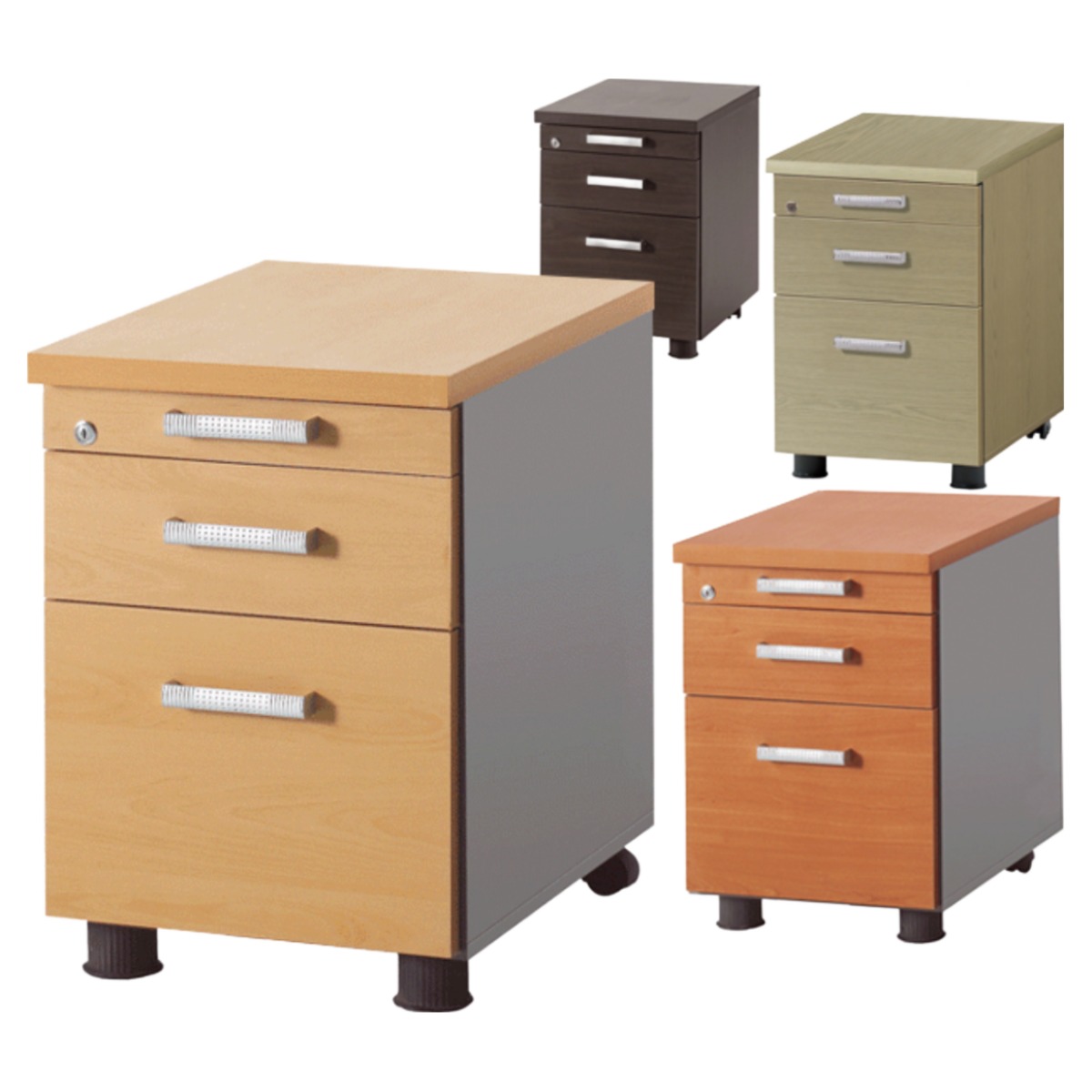 (볼레일) 고급형 3단레일 A형 가구뱅크 이동서랍 사무용 사무실가구 책상 수납장 서랍장, NEW목재펜이동서랍아카시아 66,000원