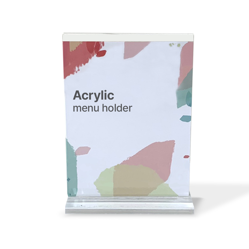 애드라벨 투명 아크릴 메뉴판 POP 꽂이 세로형, 1개 5,220원