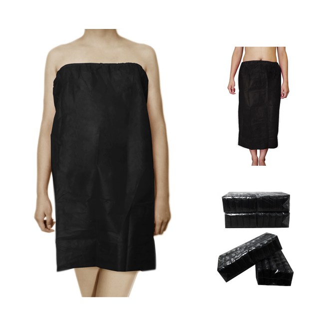 코부 부직포 일회용 가운 왁싱 마사지 가운 치마 개별포장, 200개, 블랙 130,000원