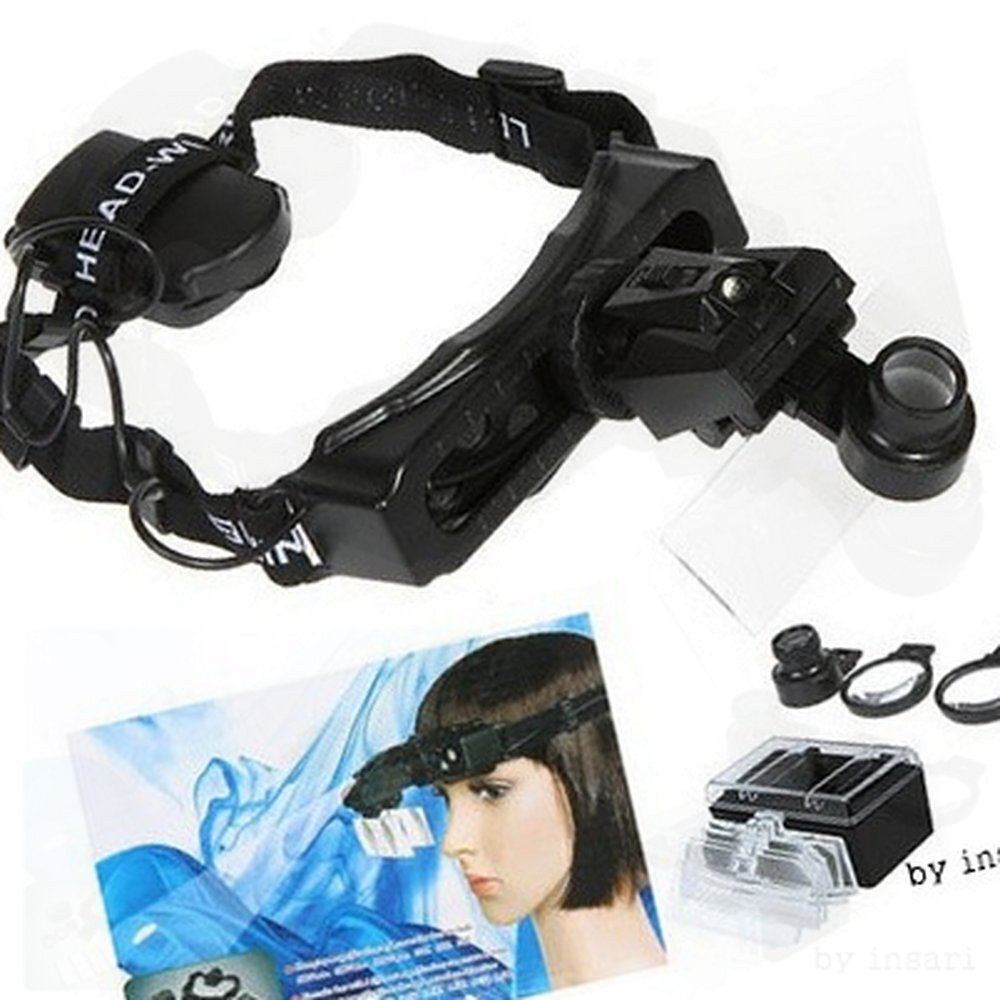 헤드 돋보기 LED 시계 수리 정밀 작업 양손 자유 확대경 31,500원